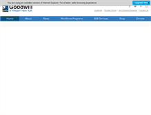 Tablet Screenshot of goodwillwny.org
